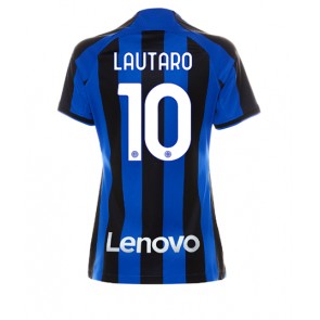 Inter Milan Lautaro Martinez #10 kläder Kvinnor 2022-23 Hemmatröja Kortärmad